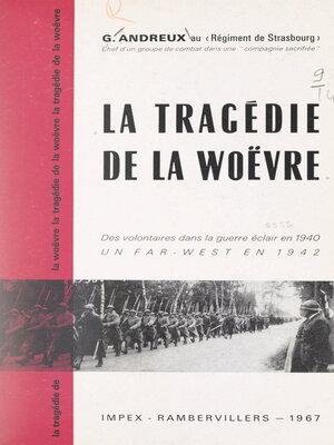 cover image of La tragédie de la Woëvre